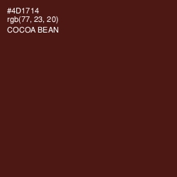 #4D1714 - Cocoa Bean Color Image